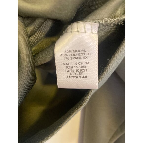 As Revival Olive Green Women's Hoodie With Kangaroo Pocket Size S Oversized - Picture 4 of 5